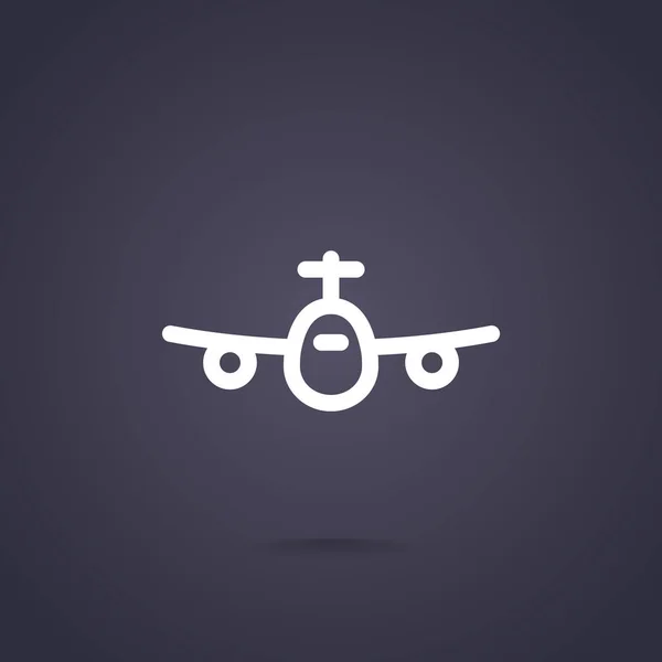 비행기 웹 아이콘 — 스톡 벡터