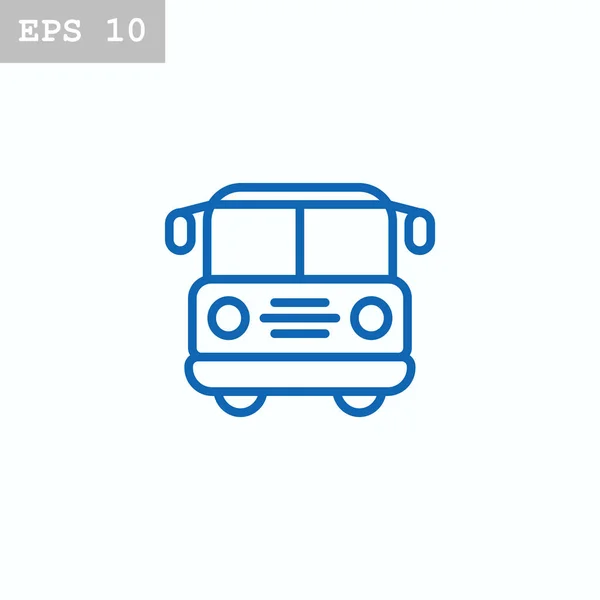 Λεωφορείο στο εικονίδιο της παλέτας — Διανυσματικό Αρχείο