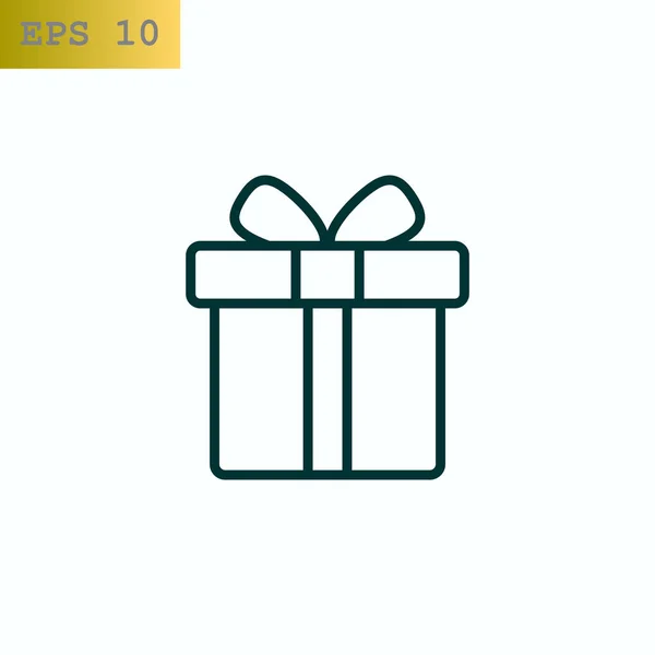 Icono web de regalo — Vector de stock