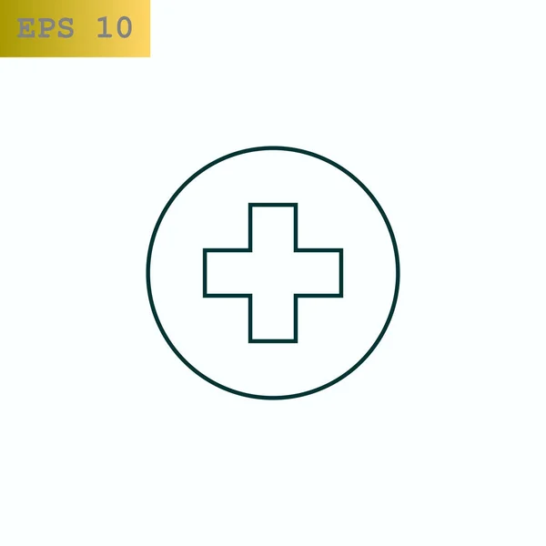 Icono web de salud — Vector de stock