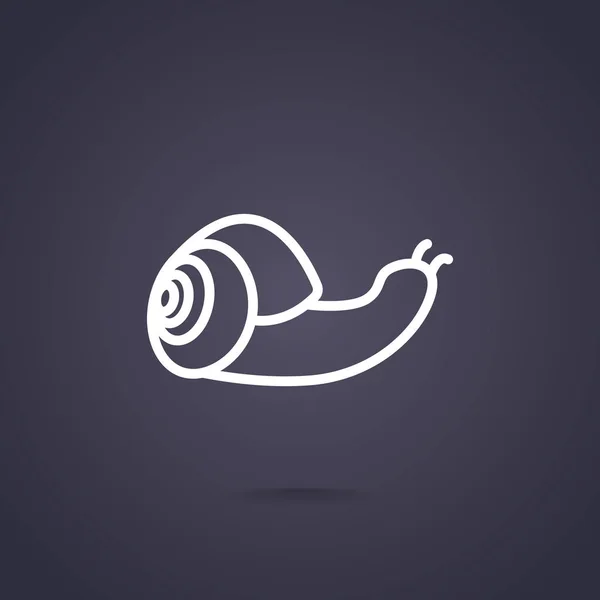 Icône web escargot — Image vectorielle