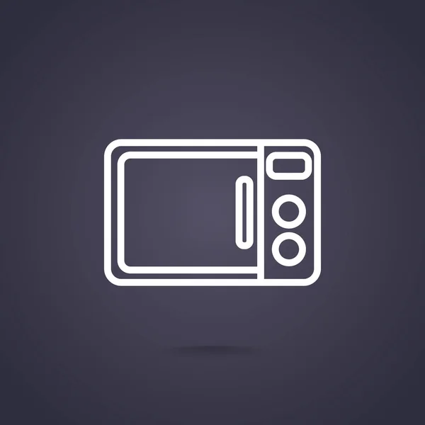 Icône web micro-ondes — Image vectorielle