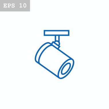 el feneri düz stil ikonu