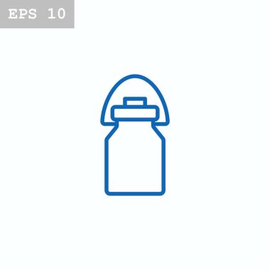 süt düz stil ikonu