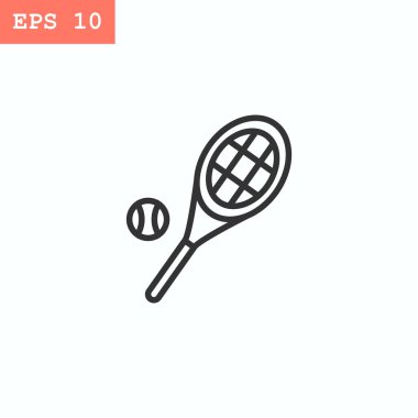 Tenis düz stil ikonu