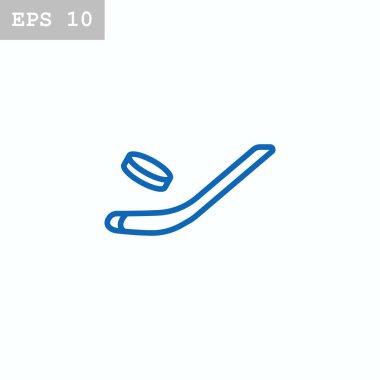 Hokey düz stil ikonu