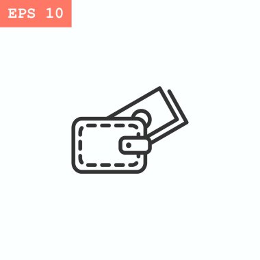 Para cüzdanı simgesi