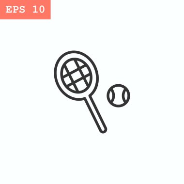 Tenis düz stil ikonu