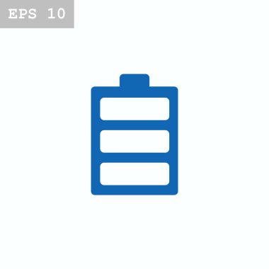 Pil düz stil simgesi