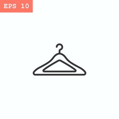 Askı düz stil ikonu