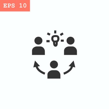 Fikir düz stil ikonu