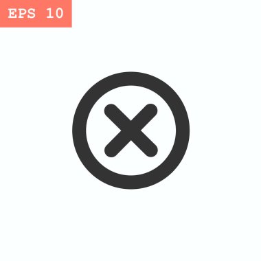 hata düz stil simgesi