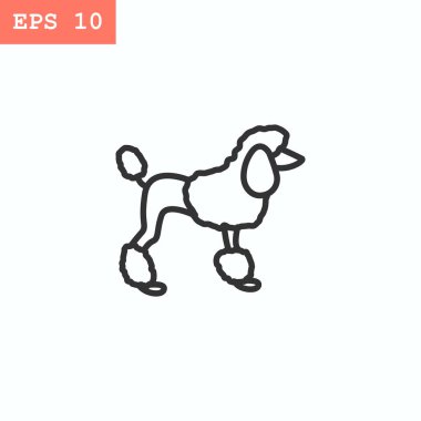 Köpek düz stil ikonu