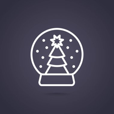 Noel dekorasyon web simgesi