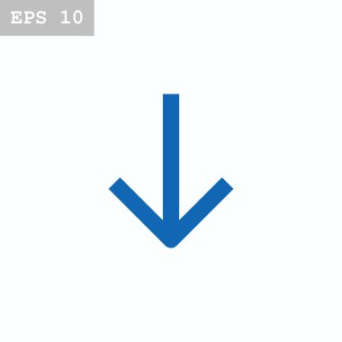 ok düz stil simgesi