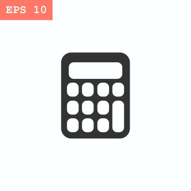 Hesap makinesi düz stil ikonu