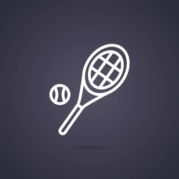 Теннис веб-икона — стоковый вектор