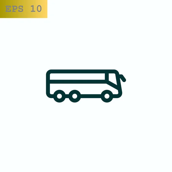 Ícone da web de ônibus — Vetor de Stock