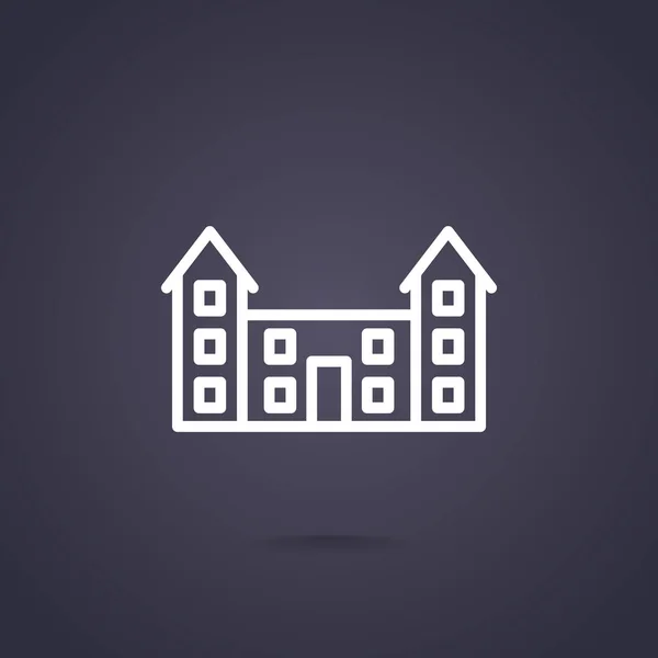 School web pictogram — Stockvector