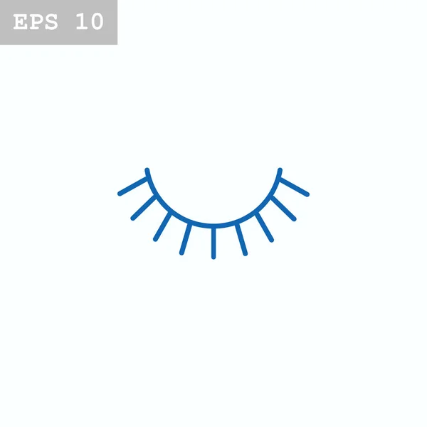 Eyelashes flat style icon — Stock Vector