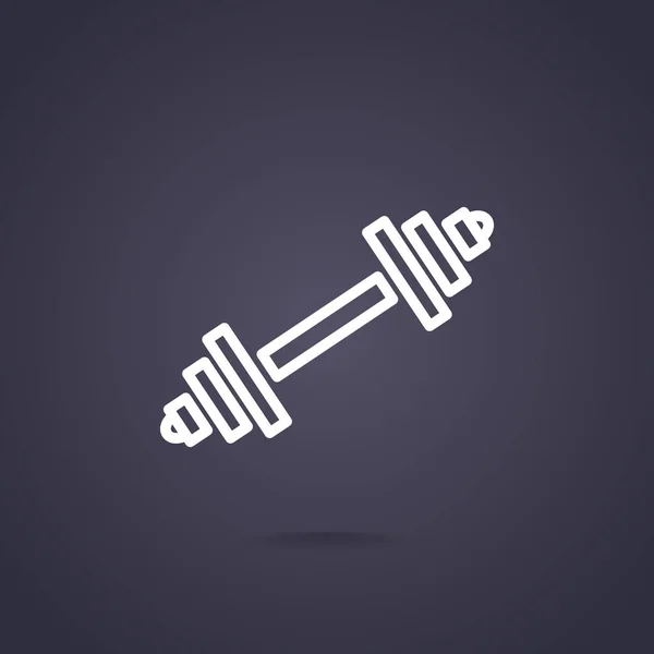 Icône web barbell — Image vectorielle