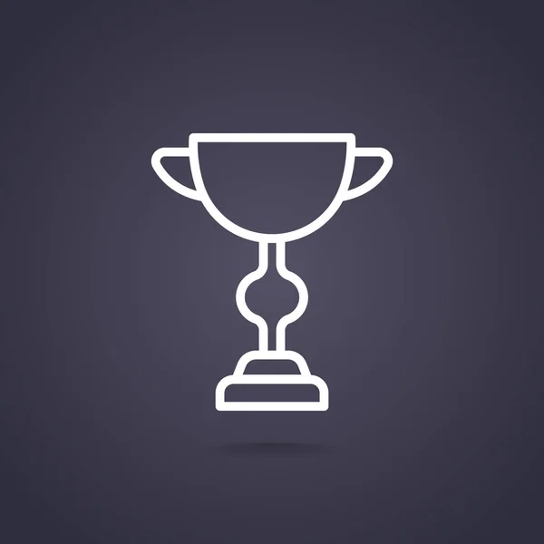 Champion tasse icône web — Image vectorielle
