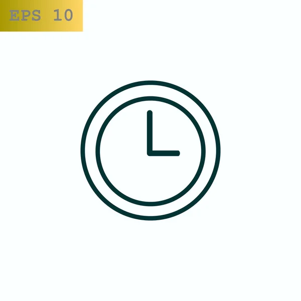 Reloj icono web — Vector de stock