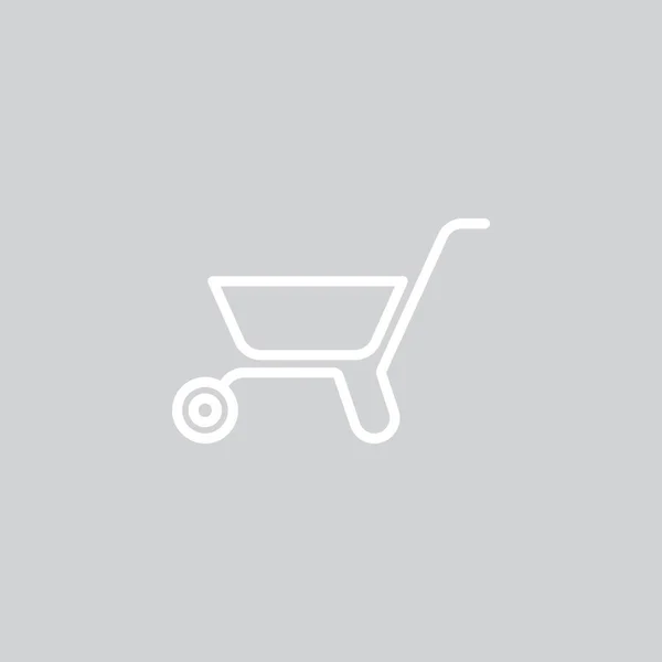 Wheelbarrow icono web — Archivo Imágenes Vectoriales