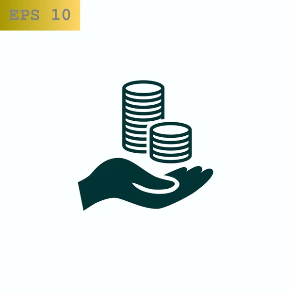 Finanzas icono web — Vector de stock