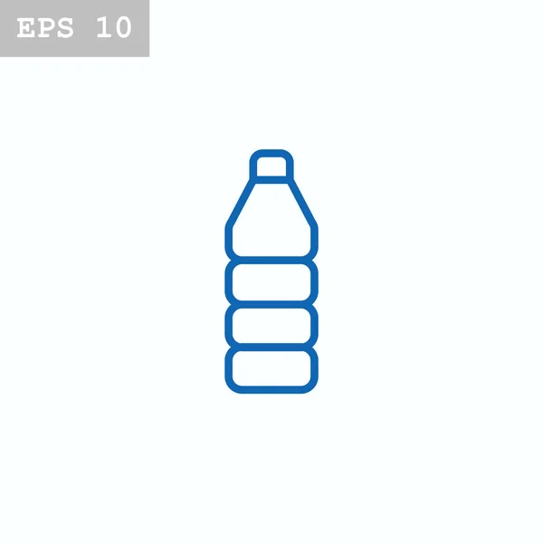 Icono de botella de plástico — Vector de stock