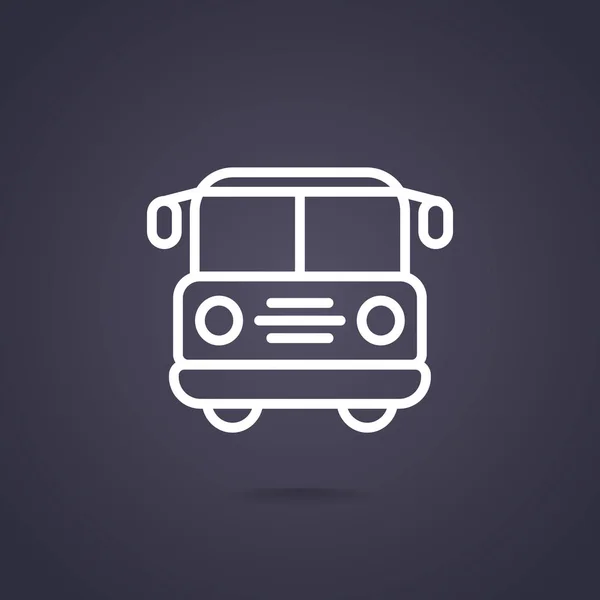 버스 웹 아이콘 — Stok Vektör