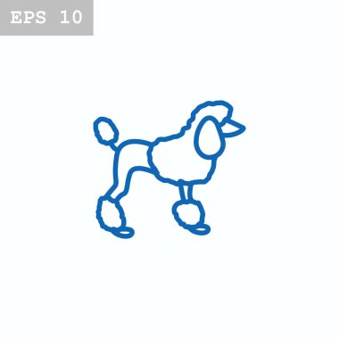 Köpek düz stil ikonu