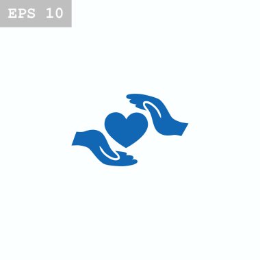 Ellerin simgesinde kalp