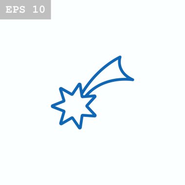 yıldız düz stil ikonu