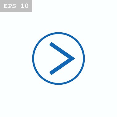 ok düz stil simgesi