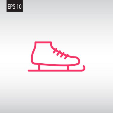 Artistik buz pateni web simgesi