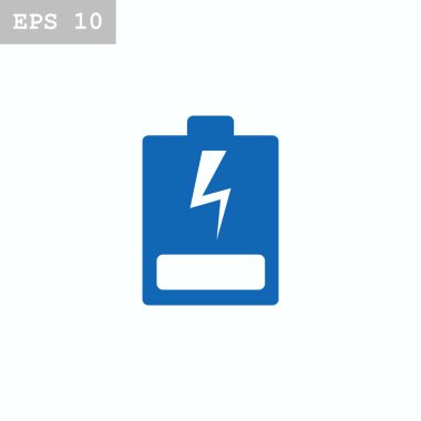 Pil düz stil simgesi