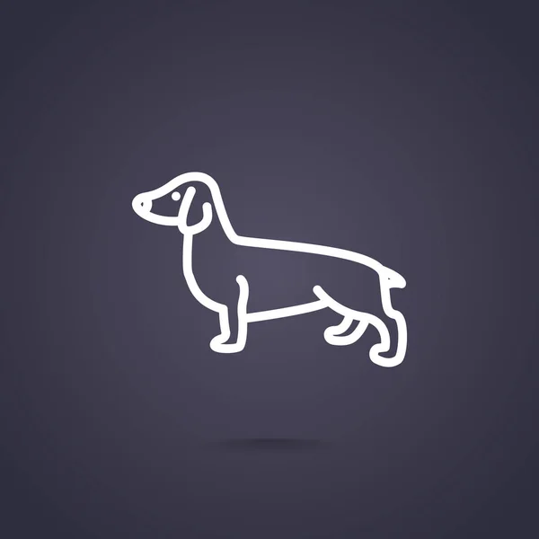 Hund web Icon — Stock vektor
