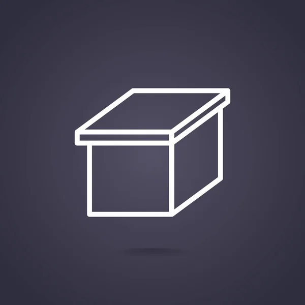 Boîte icône web — Image vectorielle