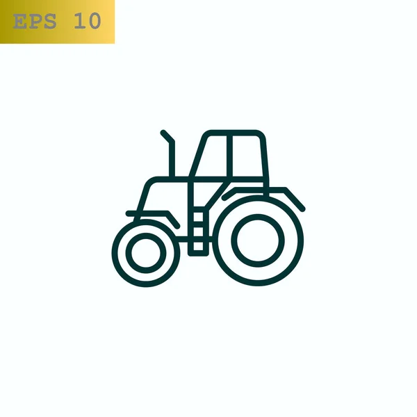 Traktor web-ikonen — Stock vektor