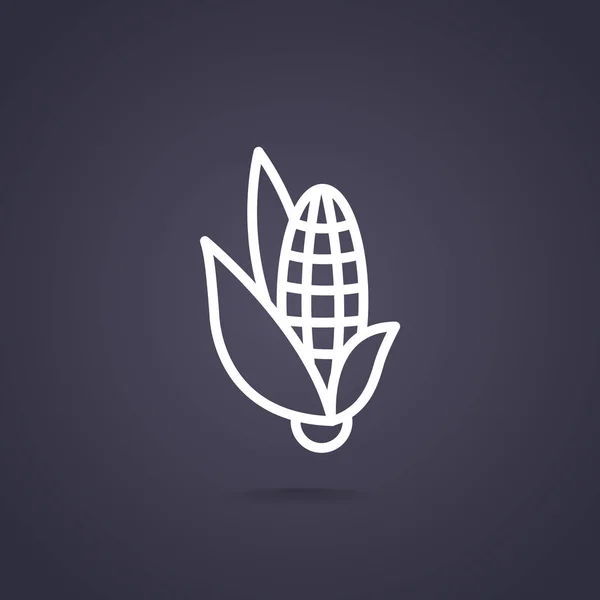Icône web maïs — Image vectorielle