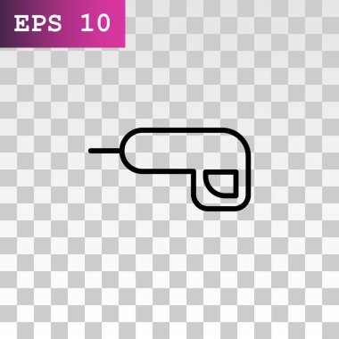 Çekiç düz simgesi