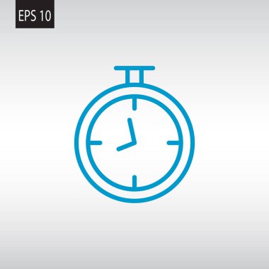 Stopwatch Düz Simgesi  