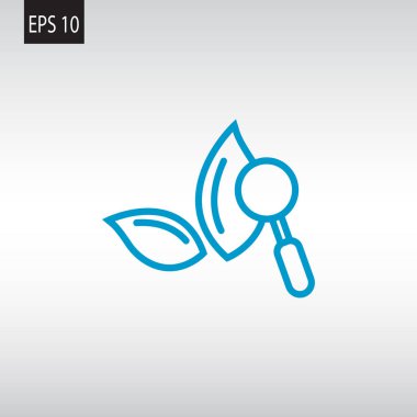 Botanik düz simgesi