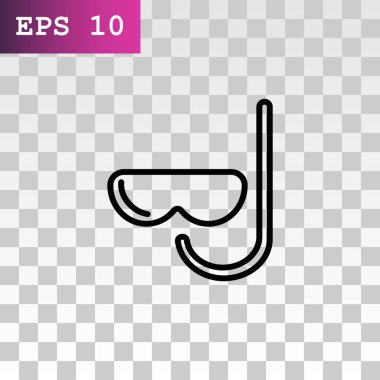 Dalgıç düz simgesi