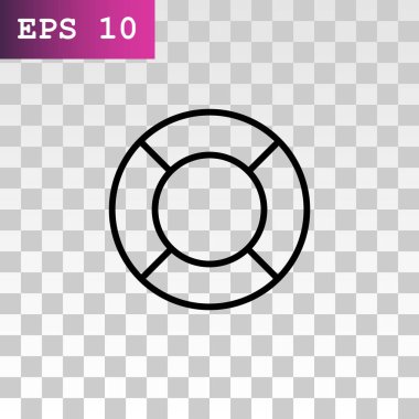 Lifebuoys düz simgesi