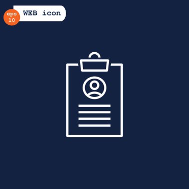 Not defteri düz stil ikonu