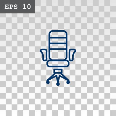 kol-sandalye düz stil ikonu