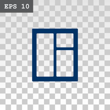 pencere düz stil simgesi