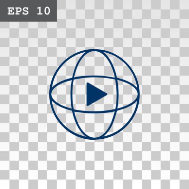 Video oynatıcı web simgesi için